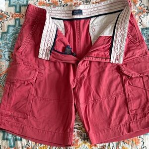 Polo by Ralph Lauren Men's Pink Cargo Shorts